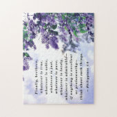 Philippinen 4:8 Was immer das Noble Bibelverse ist Puzzle (Vertikal)