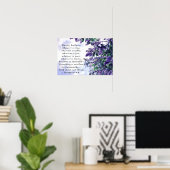 Philippinen 4:8 Was immer das Wahre Bibelverse ist Poster (Heimbüro)