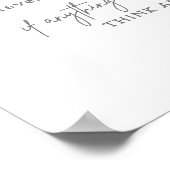 Philippinen 4: 8, was immer ein echtes Zeichen ist Poster (Ecke)