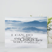 Philippinen 4 Alles durch Christus-Flachkarte (Stehend Vorderseite)