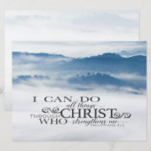 Philippinen 4 Alles durch Christus-Flachkarte (Vorne/Hinten)