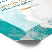 Philippinen 4 Ich kann alles durch Christus tun Poster (Ecke)