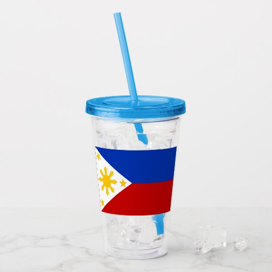 Philippinen Acryltrinkbecher (Vorderseite Ice)