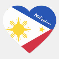 Philippinen-Aufkleber, Herz, Liebe, philippinische