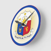 Philippinen-Coat-Circle-Shape Runde Wanduhr (Winkel)