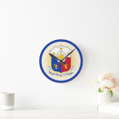 Philippinen-Coat-Circle-Shape Runde Wanduhr (Zuhause)
