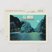 Philippinen, El Nido Wunder der Natur, Palawan Postkarte (Vorne/Hinten)