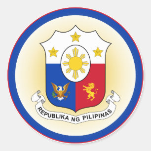 Philippinen-Erbe-Emblem Runder Aufkleber