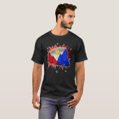 Philippinen Faust Boxfächer mit philippinischer Fa T-Shirt (Vorne ganz)