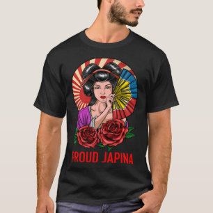 Philippinen Filipina Japan Japina Flaggenflagge Fa T-Shirt