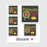 Philippinen Filipino Christmas Maligayang Pasko Aufkleber<br><div class="desc">Maligayang Pasko - Philippinen Frohe Weihnachtslattern. Ein Tagalog Ferien-Design,  um unsere philippinischen Wurzeln mit Familie zu feiern. > Südostasien Parolstar Laterne und Xmas Schneeflocke Kunst für Liebe und Stolz der Philippinen. > Personalisieren Sie es! Hinzufügen von individuelle Name,  Foto oder Text.</div>