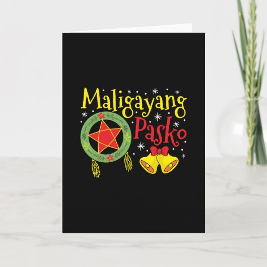 Philippinen Filipino Christmas Maligayang Pasko Karte (Vorderseite)