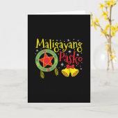 Philippinen Filipino Christmas Maligayang Pasko Karte (Gelbe Blume)