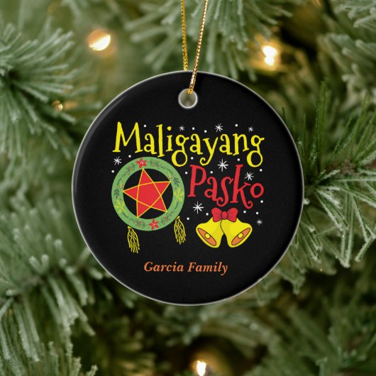 Philippinen Filipino Christmas Maligayang Pasko Keramik Ornament (Baum)