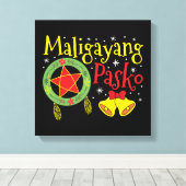 Philippinen Filipino Christmas Maligayang Pasko Leinwanddruck (Insitu (Holzboden))