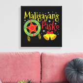 Philippinen Filipino Christmas Maligayang Pasko Leinwanddruck (Insitu (Wohnzimmer))
