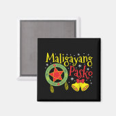 Philippinen Filipino Christmas Maligayang Pasko Magnet (Vorderseite/Rückseite)