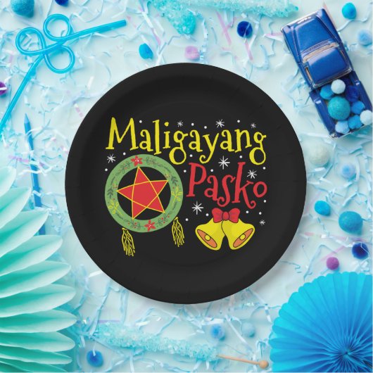 Philippinen Filipino Christmas Maligayang Pasko Pappteller (Party)