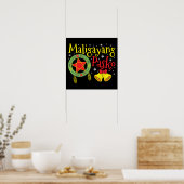 Philippinen Filipino Christmas Maligayang Pasko Poster (Küche)