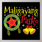 Philippinen Filipino Christmas Maligayang Pasko Poster (Vorne)