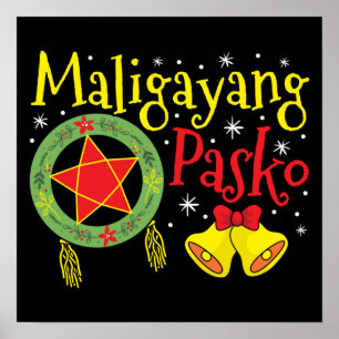 Philippinen Filipino Christmas Maligayang Pasko Poster