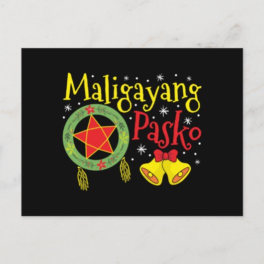 Philippinen Filipino Christmas Maligayang Pasko Postkarte (Vorderseite)