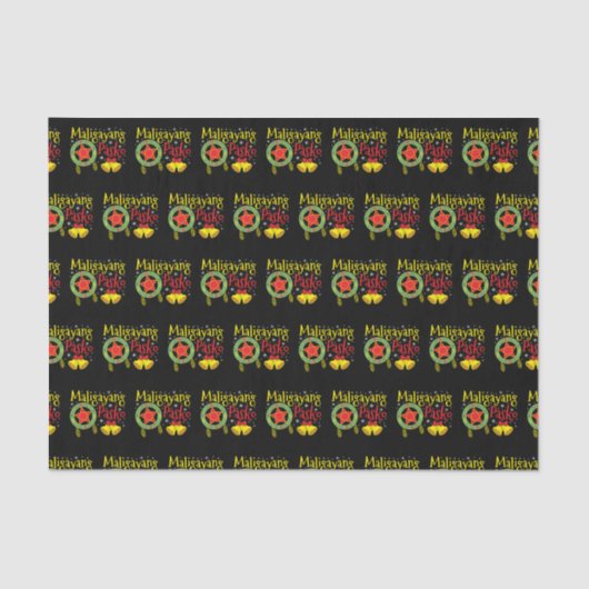 Philippinen Filipino Christmas Maligayang Pasko Seidenpapier (Vorderseite)