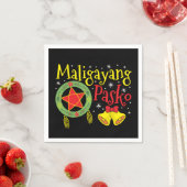 Philippinen Filipino Christmas Maligayang Pasko Serviette (Beispiel)