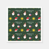 Philippinen Filipino Christmas Maligayang Pasko Serviette (Vorderseite)