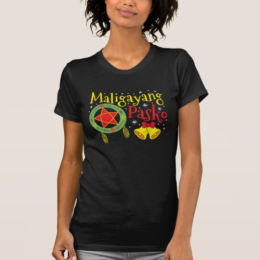 Philippinen Filipino Christmas Maligayang Pasko T-Shirt (Vorderseite)