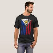 Philippinen Filipino Flag American Grown Pinoy USA T-Shirt (Vorne ganz)