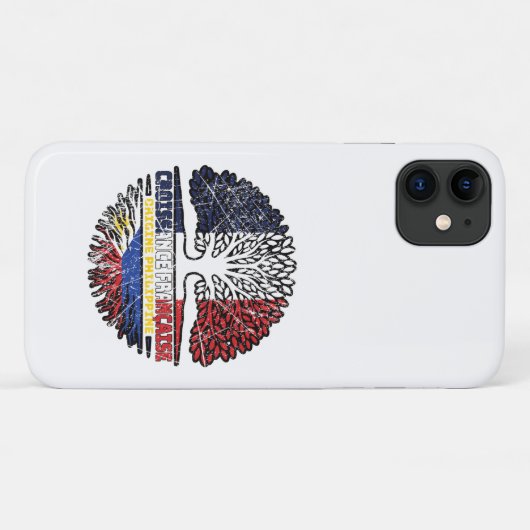 Philippinen Filipino Flag Frankreich Tree Roots Fl Case-Mate iPhone Hülle (Rückseite (Horizontal))
