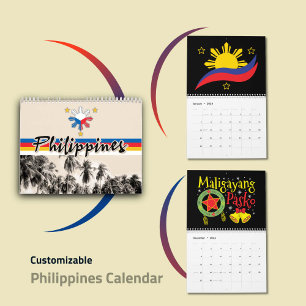 Philippinen Filipino-Flag Nationalstolz Kunst 2023 Kalender