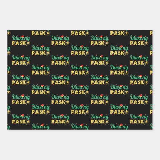 Philippinen Filipino Geist der Weihnachten Geschenkpapier Set (Vorderseite)