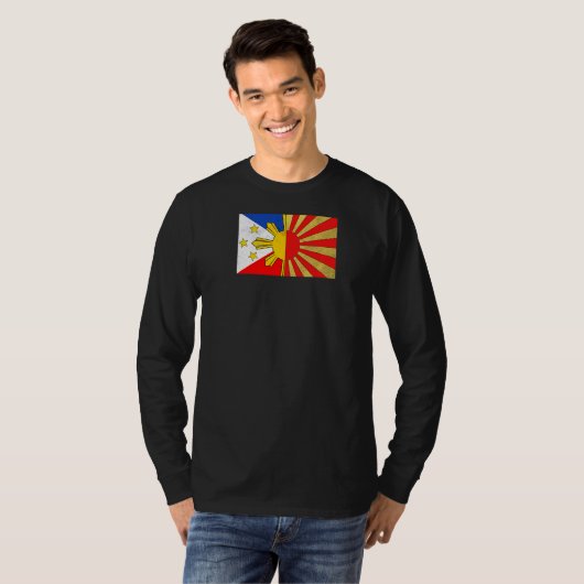 Philippinen Filipino Japan Japan Japino Flag Flag T-Shirt (Vorne ganz)