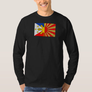 Philippinen Filipino Japan Japan Japino Flag Flag T-Shirt