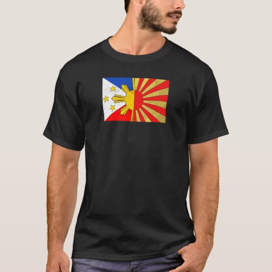 Philippinen Filipino Japan Japan Japino Flag Flag T-Shirt (Vorderseite)
