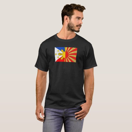 Philippinen Filipino Japan Japan Japino Flag Flag T-Shirt (Vorne ganz)