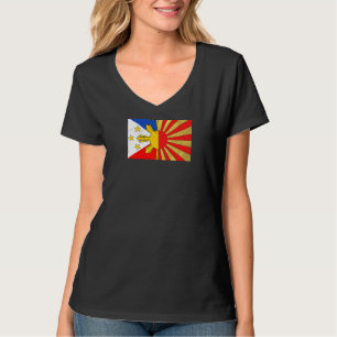 Philippinen Filipino Japan Japan Japino Flag Flag T-Shirt