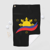 Philippinen Filipino Pinoy Flag Golfhandtuch (Insitu)