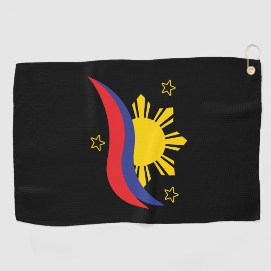 Philippinen Filipino Pinoy Flag Golfhandtuch (Horizontal)