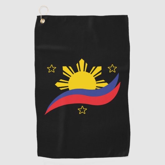 Philippinen Filipino Pinoy Flag Golfhandtuch (Vorderseite)