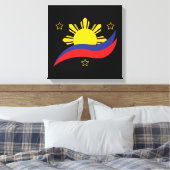 Philippinen Filipino Pinoy Flag Leinwanddruck (Insitu (Schlafzimmer))