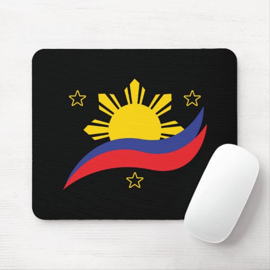Philippinen Filipino Pinoy Flag Mousepad (Mit Mouse)