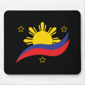 Philippinen Filipino Pinoy Flag Mousepad (Vorne)
