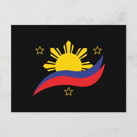 Philippinen Filipino Pinoy Flag Postkarte (Vorderseite)