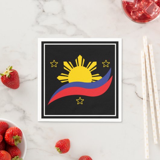 Philippinen Filipino Pinoy Flag Serviette (Beispiel)