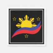 Philippinen Filipino Pinoy Flag Serviette (Vorderseite)