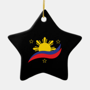 Philippinen Filipino Pinoy Flagge Keramik Ornament