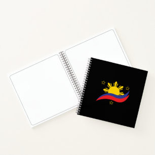 Philippinen Filipino Pinoy Flagge Notizblock